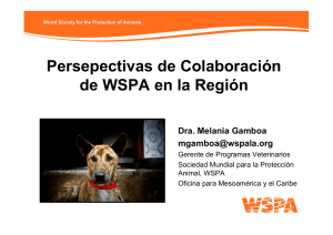 Persepectivas de Colaboración de WSPA en la Región