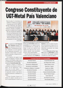 Congreso Constituyente de UGT·Metal País Valenciano