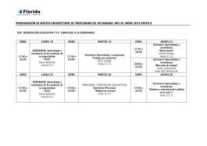 FP Servicios Socioculturales y a la comunidad y Orientación Educativa