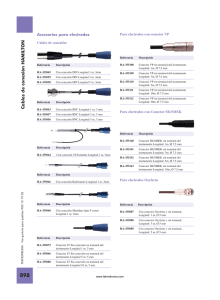 Características Cables de Conexión (PDF 140 Kb)