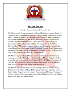 Mr. Jose Moreno - RIverside Elementary School District #2