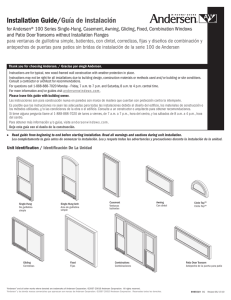 Installation Guide for Andersen® 100 Series Single