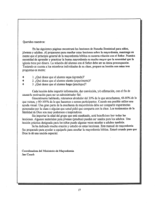 Queridos maestros: En las siguientes páginas encontrará. las