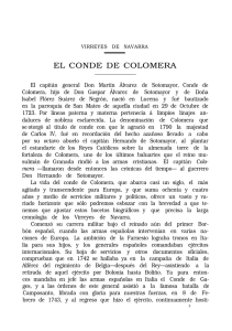 VIRREYES DE NAVARRA- EL CONDE DE COLOMERA