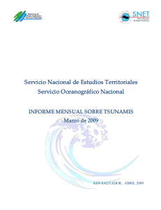 Servicio Nacional de Estudios Territoriales Servicio Oceanográfico
