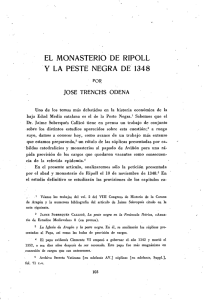 EL MONASTERIO DE RIPOLL Y LA PESTE NEGRA DE 1348