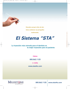 El Sistema “STA” - Milestone Scientific
