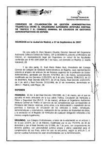 Convenio de colaboración de Gestión Administrativa Telemática