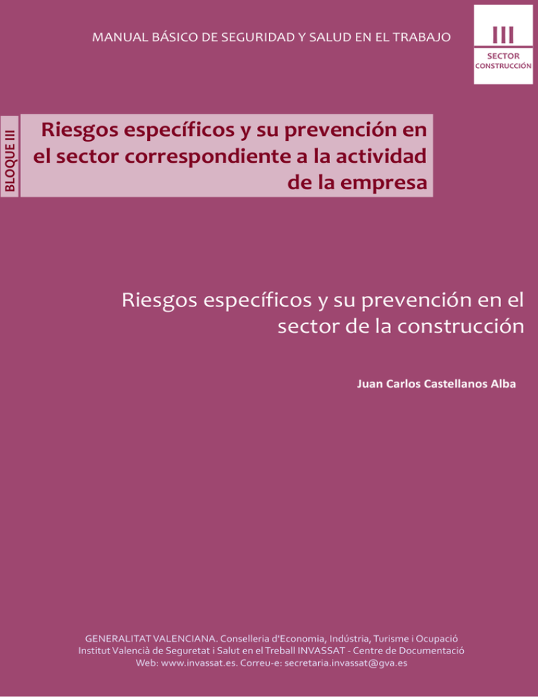 Riesgos Específicos Y Su Prevención En El Sector De La