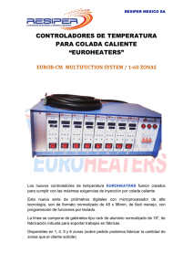 HOT RUNNER SYSTEM “EUROHEATERS” RESIPER MEXICO