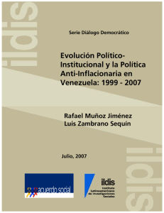 Evolución politico-institucional y la política anti