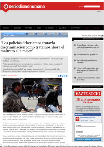 “Los policías deberíamos tratar la discriminación como tratamos