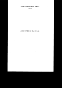 Page 1 CUADERNOS DE SALUD PUBLICA No 26 ACCIDENTES