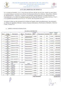 Page 1 . N. M, NCPALIDAD DELDS RO DE LA DELA CAPITAL