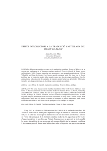pdf Estudi introductori a la traducció castellana del "Tirant lo Blanc"