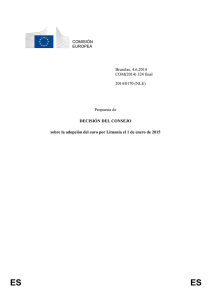 COMISIÓN EUROPEA Bruselas, 4.6.2014 COM(2014) 324 final