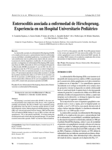 Enterocolitis asociada a enfermedad de Hirschsprung. Experiencia