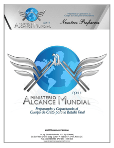 MINISTERIO ALCANCE MUNDIAL Av. Ing. Eduardo Molina No