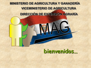 Diapositiva 1 - Ministerio de Agricultura y Ganadería
