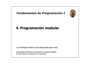 Programación modular - Luís Rodríguez Baena