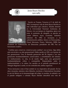 Jesús Reyes Heroles 1967-1985 - Academia Méxicana de la Historia