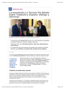 Cataluña y España: diálogo y reformas