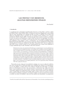 Las fiestas y sus residuos: algunas reflexiones finales