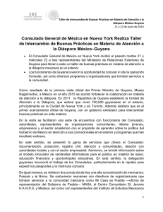 Consulado General de México en Nueva York Realiza Taller de