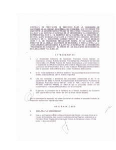 CONTRATO DE PRESTACIÓN DE SERVICIOS PARA LA