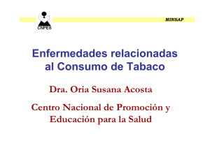 Enfermedades relacionadas al Consumo de Tabaco
