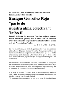 Enrique González Rojo “parte de nuestra alma colectiva”: