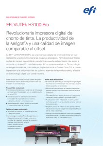 EFI VUTEk HS100 Pro Revolucionaria impresora digital de chorro