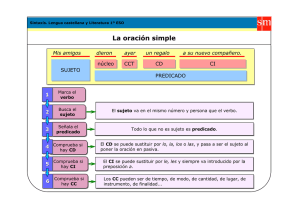 La oración simple