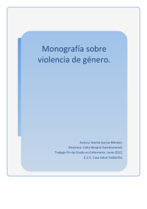 Monografía sobre violencia de género.