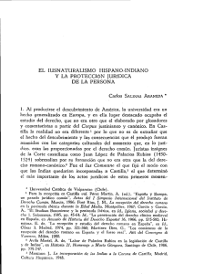 el iusnaturalismo hispano»indiano y la protección jurídica de la