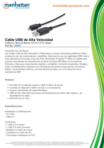 Cable USB de Alta Velocidad