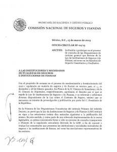 COMISIÓN NACIONAL DE SEGUROS Y FIANZAS