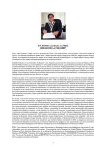 DR. FRANK LIzARASO CApARÓ DECANO DE LA FMH-uSMp