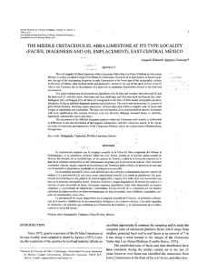 the middle cretaceous el abra limestone at its type locality
