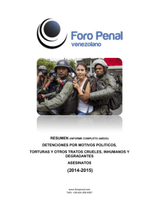 (FINAL PDF). - Foro Penal Venezolano