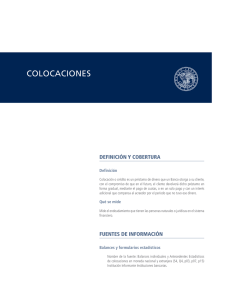 colocaciones - Banco Central de Chile