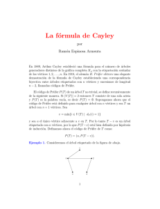 La fórmula de Cayley