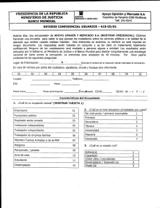 PRESIDENCIA DE LA REPUBLICA A7 ` Apoyo Opinión y Mercado S.A