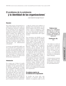 y la identidad de las organizaciones