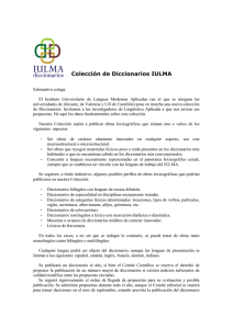 Colección de Diccionarios IULMA