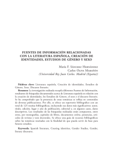 fuenteS de inforMación relacionadaS con la literatura eSpaÑola
