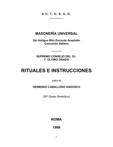 rituales e instrucciones