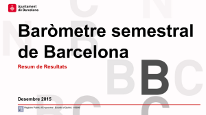 Baròmetre Semestral de desembre 2016 a Barcelona