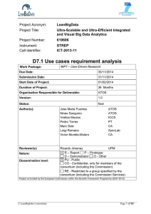 D7.1 Use cases requirement analysis