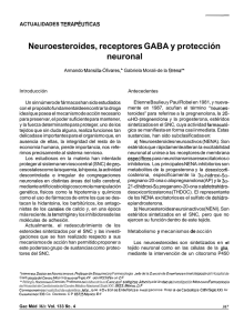 Neuroesteroides, receptores GABA y protección neuronal